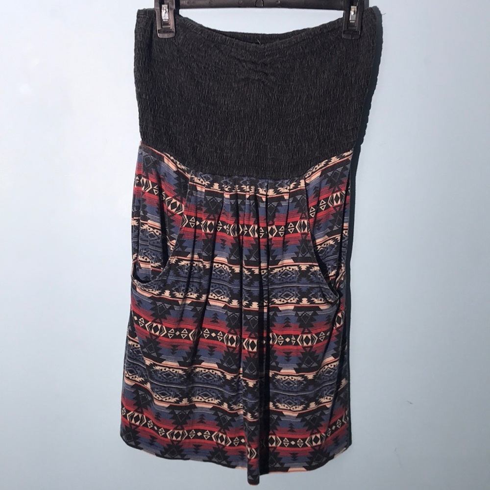 Billabong Tribal Strapless Dress